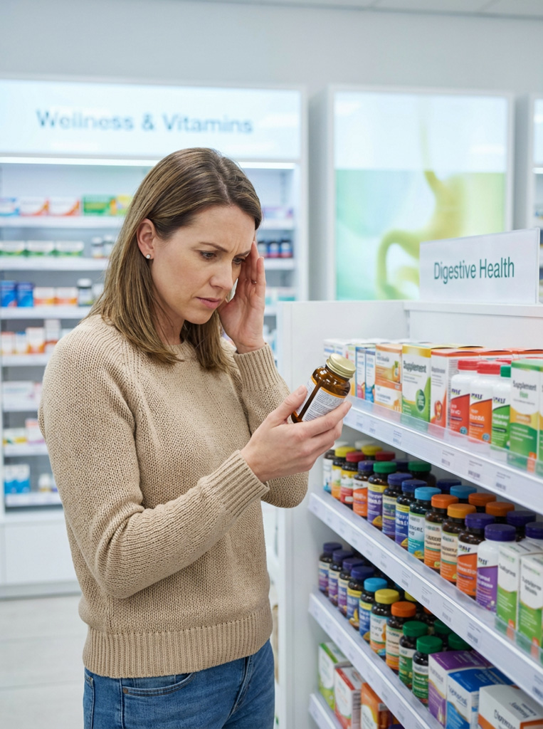 Woman preparing a small, nutrient-dense meal