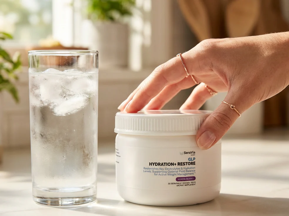 Electrolyte hydration drink style image