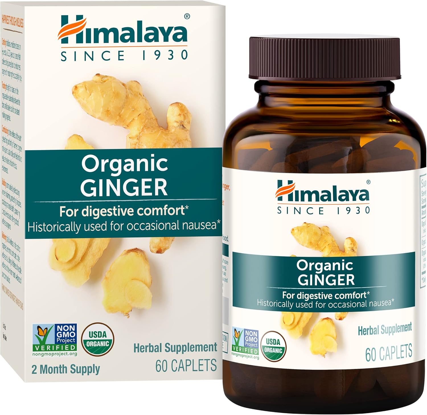 Ginger supplement bottle